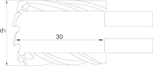 Afbeeldingen van Pha hss-co kernboor 14x25mm nitride