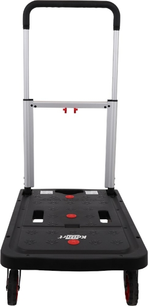 Afbeeldingen van Kel platformwagen alu rood-zwart max 125kg