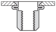 Afbeeldingen van Bl.klinkmoer m5 2,0-4,0mm staal a 250st