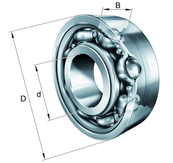 Afbeeldingen van SKF groefkogellager eenrijig 6204.C3