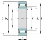 Afbeeldingen van SKF groefkogellager eenrijig 6316.2RS1