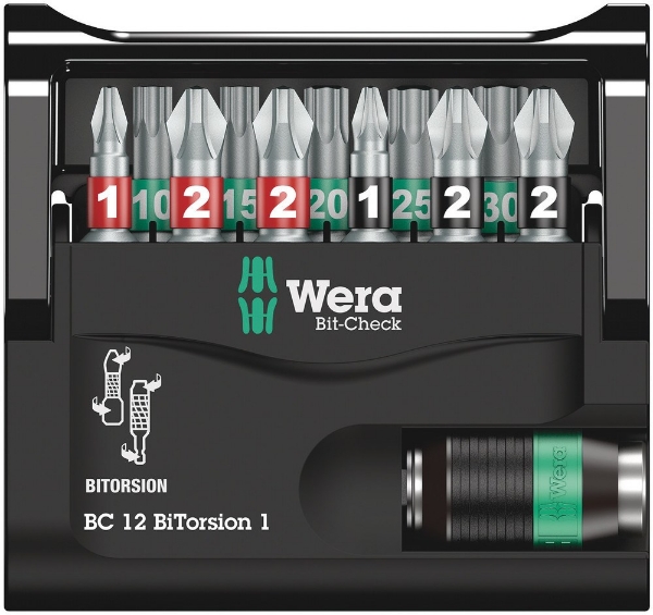 Afbeeldingen van Wera bitset 12dlg. Bit-Check 12 BiTorsion 1