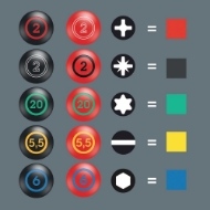 Afbeeldingen van Schroevendraaierset Torx® 6-delig Wera