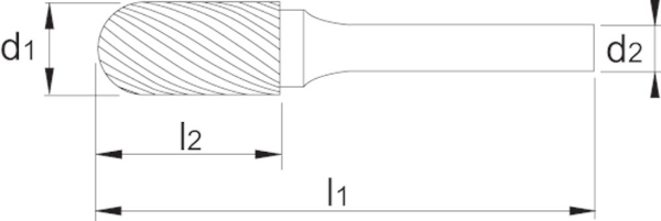 Afbeeldingen van Pha HM Stiftfrees model C 6-UNI 10x19x6x64mm