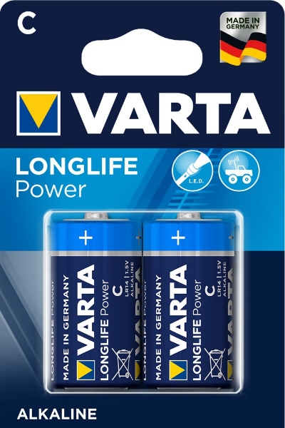 Afbeeldingen van Varta LR14/C batterij long life  (2st)