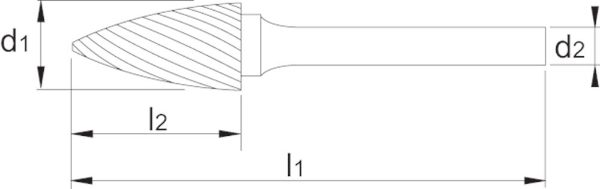 Afbeeldingen van Pha HM Stiftfrees model G 6-UNI 10x19x6x64mm