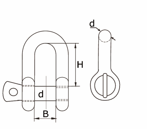 Afbeeldingen van Sluiting 8mm d-model