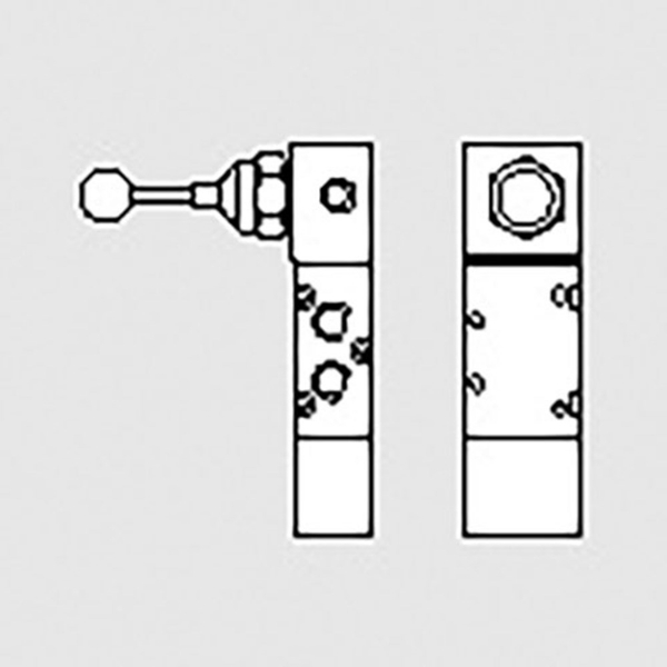 Afbeeldingen van Mw Ventiel 5/31/8''Hendel 90 B.St. Cc