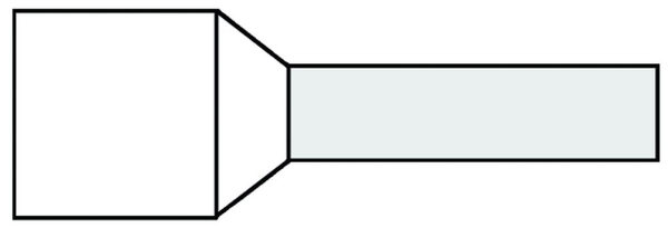 Afbeeldingen van Adereindhuls 0,5mm2 wit g488-n