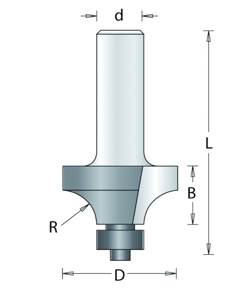 Afbeeldingen van HM Afrondfrees D=25.4 R=6.3