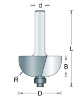 Afbeeldingen van HM Holproffrees D=25.4 R=7.9