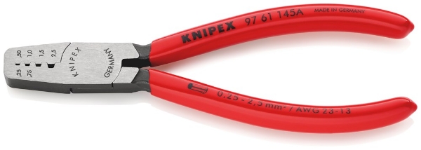 Afbeeldingen van Adereindhulstang 0,25-2,5 mm2 k.gr. Knipex