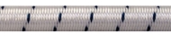 Afbeeldingen van Elastiek 6mm nylon wit omvlochten (100m)