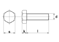 Afbeeldingen van Zeskanttapbout DIN933 VI iso M12x