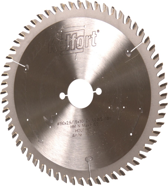 Afbeeldingen van Cirkelzaagblad hm 190x2.6x30 60t (ws-w)