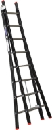 Afbeeldingen van Kelfort reformladder alu/zwart 2x8