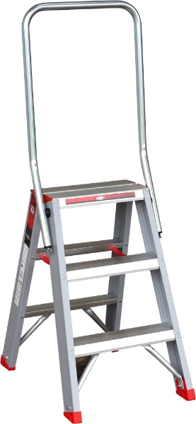 Afbeeldingen van Kel dubbel oploopbare trap 2x3 rollo