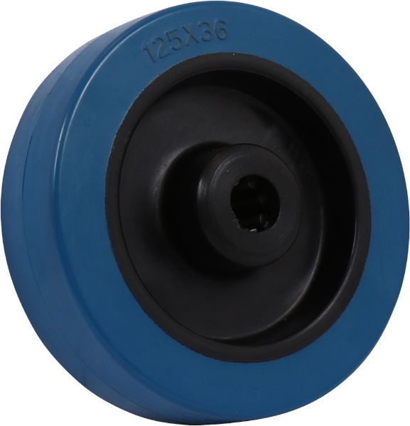 Afbeeldingen van Kelfort wiel bl. pvc r.lgr + kunst.velg 125mm