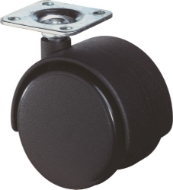 Afbeeldingen van Kelfort meubelwiel zwart 50mm