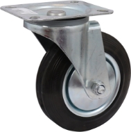 Afbeeldingen van Kelfort zwenkw.rub.geg.velg 160mm zw.