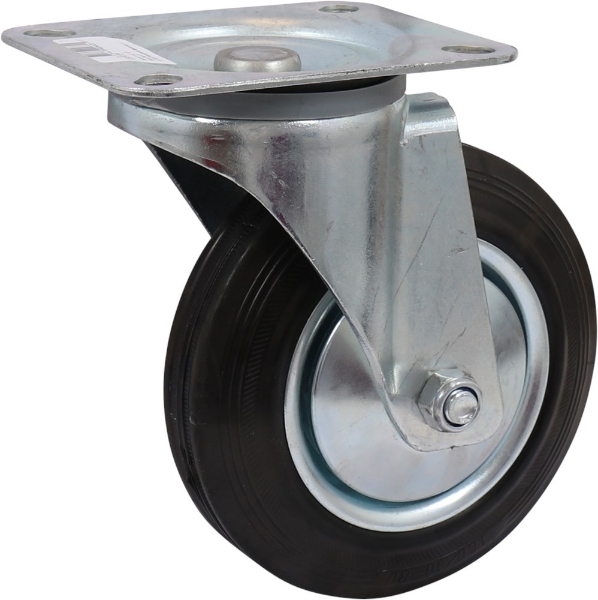 Afbeeldingen van Kelfort zwenkw.rub.geg.velg 160mm zw.
