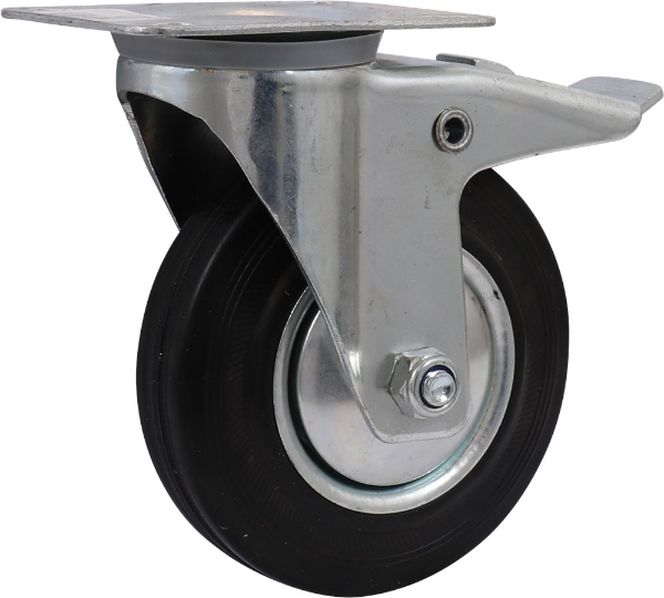 Afbeeldingen van Kelfort zwenkw.zw.geg.velg 125mm +rem