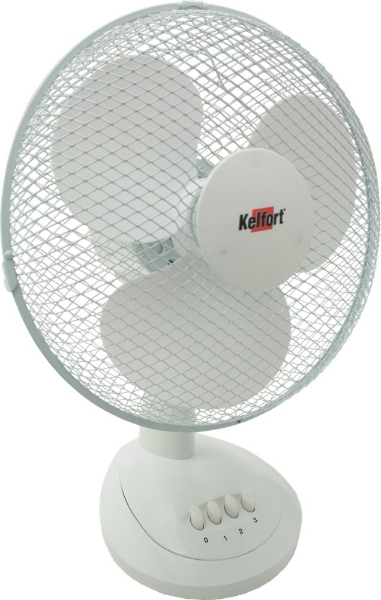 Afbeeldingen van Kelfort ventilator medium wit 33w tafelmodel