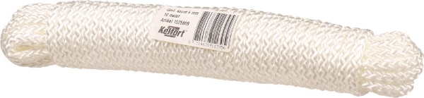 Afbeeldingen van Kelfort koord 6mm gevl. wit 10m verpakking