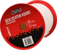 Afbeeldingen van Kelfort koord 6mm gevl. wit 100m rol