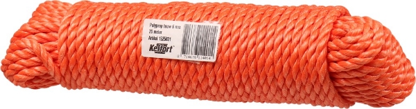Afbeeldingen van Kelfort touw 6mm polypr oranje 20m verp