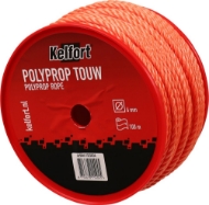Afbeeldingen van Kelfort touw 6mm polypr oranje 100m geslagen
