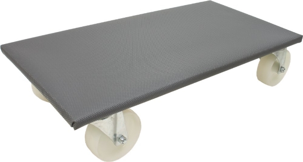 Afbeeldingen van Rolplateau 350kg 300x600mm Nylon Wiel
