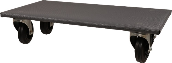 Afbeeldingen van Rolplateau 250kg 300x600mm Rubber Wiel