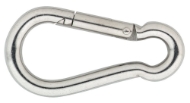 Afbeeldingen van Karabijnhaak 100x10 mm rvs