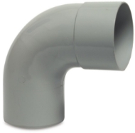 Afbeeldingen van PVC-U bocht 80mm 85° mof/spie