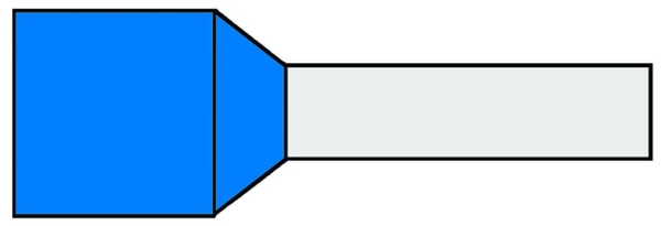 Afbeeldingen van Adereindhuls 0,75mm2 blauw g489-n