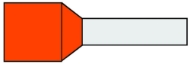 Afbeeldingen van Adereindhuls 4,0mm2 oranje g493-n
