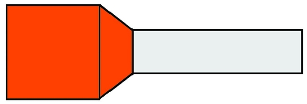 Afbeeldingen van Adereindhuls 4,0mm2 oranje g493-n