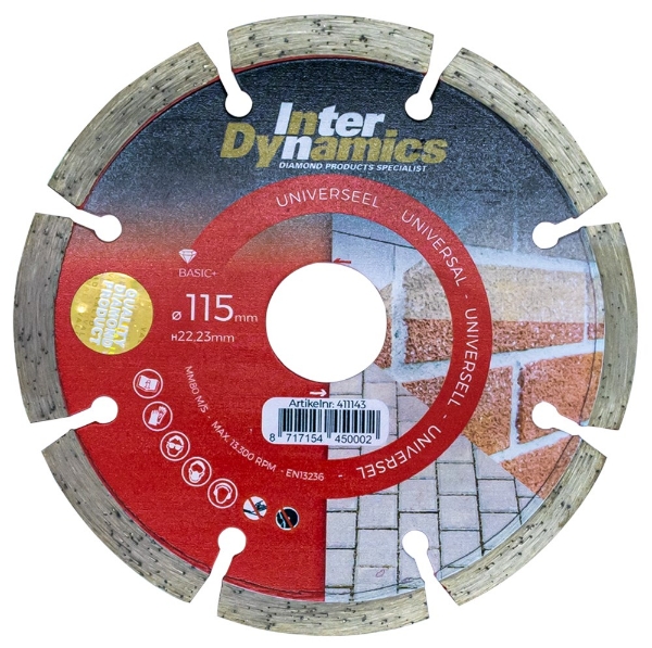 Afbeeldingen van Diamantzaagblad 115mm univers basic+
