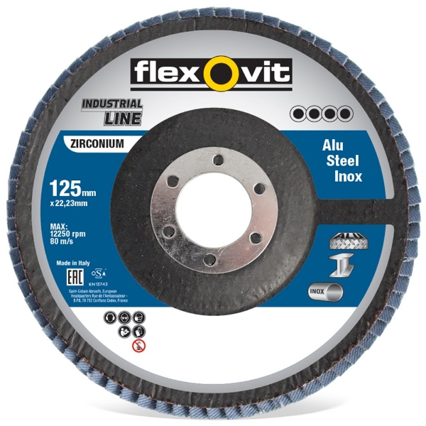 Afbeeldingen van Vlaklamelschijf Vlak Fib Zirc 125x22 R842 P60
