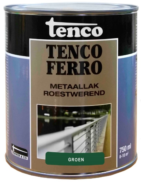 Afbeeldingen van Tencoferro groen 400 750ml ijzerverf