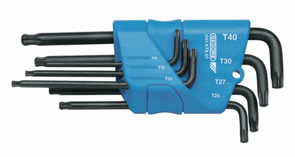 Afbeeldingen van Ged torxsleutelset 7-dlg t10-t40 h43 ktx-07