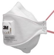 Afbeeldingen van 3m9332 fijnstofmasker p3 met ventiel vouwbaar