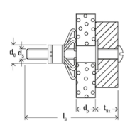 Afbeeldingen van Fis hm6x52s met. hollewandplug