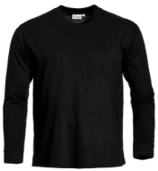 Afbeeldingen van T-shirt James mt.XXL long sleeve zwart