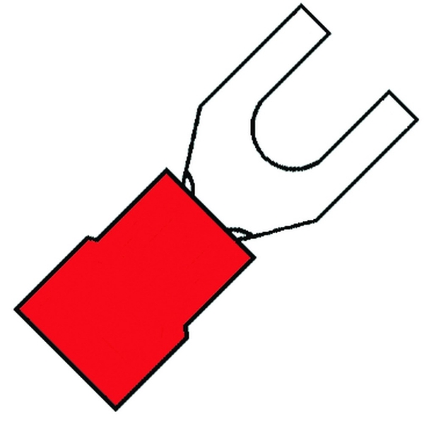 Afbeeldingen van Vorkkabelsch. bm=4mm rood a1540gs