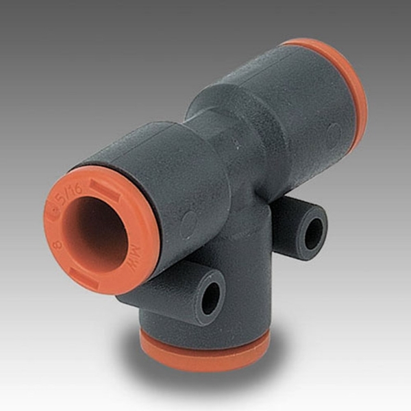 Afbeeldingen van Mw t-stuk 6mm (r22) kunst. push-in