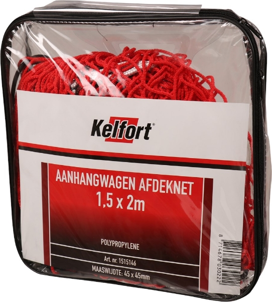 Afbeeldingen van Kelfort aanhangwagennet 1,5x2,0m maas 45mm
