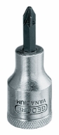 Afbeeldingen van Dopsleutel-schroevendraaier 1/2" PZ 2