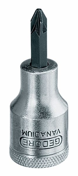 Afbeeldingen van Dopsleutel-schroevendraaier 1/2" PZ 2